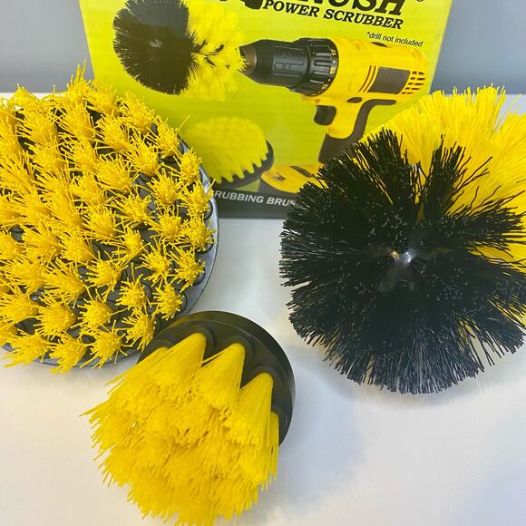 Drill Brush Power Scrubber Attachment Kit - Tubs, Showers, Tile, Grout Cleaning - Picture 8 of 10